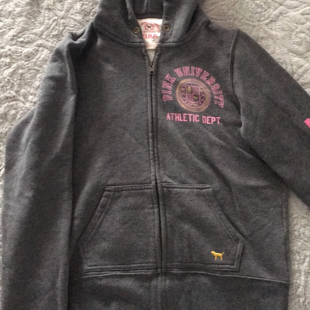Victoria’s Secret zipper hoodie. Pink University
